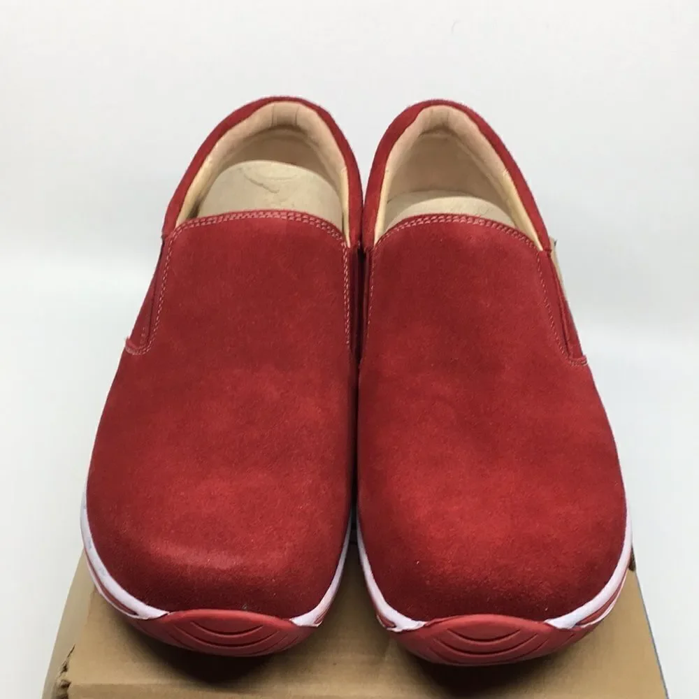 NIB Alegria Aaron Dark Res Suede Slip On Shoes - Size 43 EU 9.5 US (W US 13)